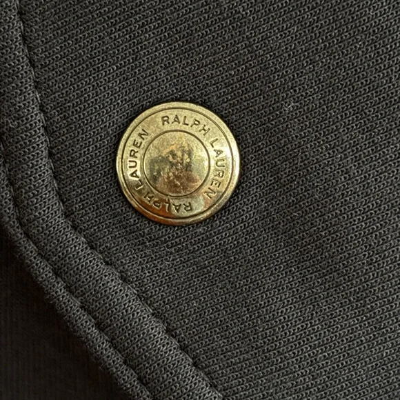 Polo Ralph Lauren men’s Medium Navy Iconic Double Knit Fleece Tech Bomber Jacket - Picture 7 of 11